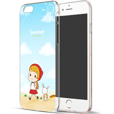 

Mei Yi iPhone 6 / 6s оболочка телефона / защитная крышка Apple 6S корпус телефона, а затем молодая серия маленькой красной шапки и белого кролика 4,7 дюйма