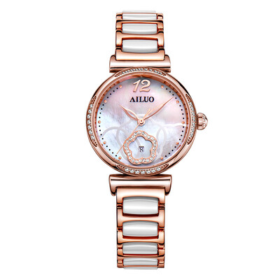 

Aino (AILUO) watch ladies ceramic series quartz female watch L7113S-MRW