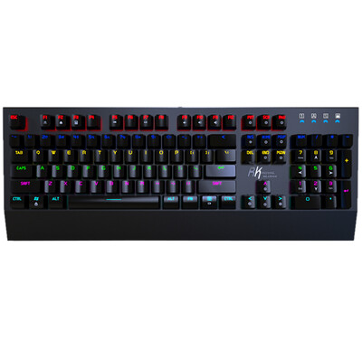 

RK ROYAL KLUDGE Rainbow R104 Flanking Game Machine Keyboard Black Black Shaft Blended Edition