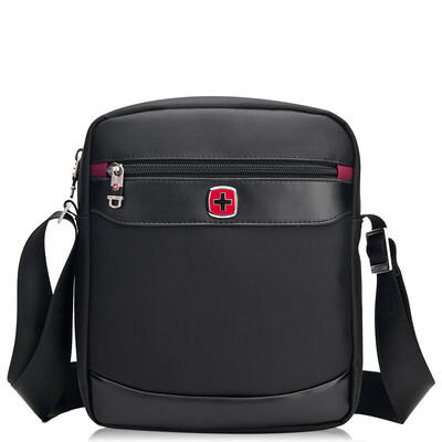 

SWISSGEAR Mens fashion casual black shoulder Messenger bagSA9726BLBlack
