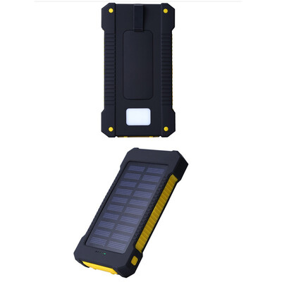 

NeillieN Solar power bank 20000mah Portable Bank Solar Mobile Power SupplyUltra-thin 20000 mA Mobile Phone Charging Pool2 USB
