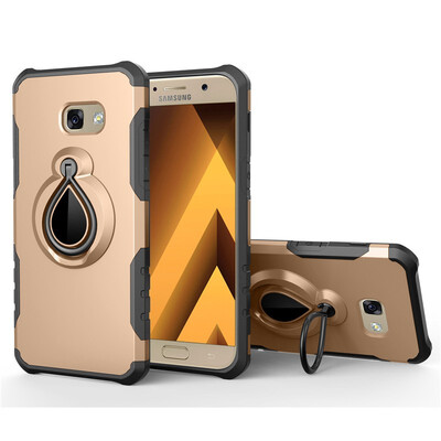

Fivice Samsung Galaxy A5 2017 Case TPU Water Drop Ring Stand Car Power Magnetic Drop-proof Phone Case