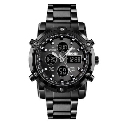 

SKEMI 1389 Quartz Man Watch Unique Fashion Sport Casual Brand Quartz Clock Double Movement Stainless Steel Strap Waterproof Wrist