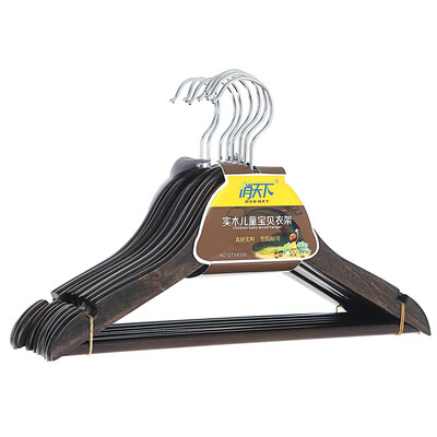 

Betterall solid wood child clothes hanger 8 loaded