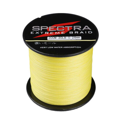 

100M-2000M 6LB-300LB Test Yellow 100%PE Dyneema Braided Fishing Line