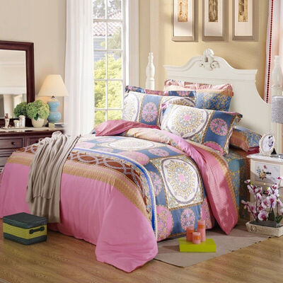 

SHENGWEI print cotton bed set/bed kit (duvetcover/bed sheet/pillowcase) 1.5m bed