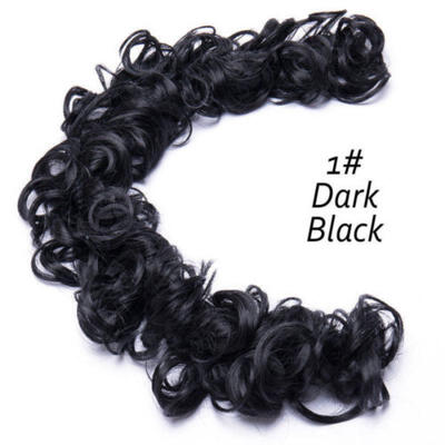 

Synthetic Hair Flexible Scrunchie Wrap For Wave Curly Hair Bun Ponytail 6 Color