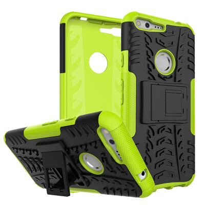 

Fivice Google Pixel XL Case TPU anti-fall tire pattern back clip bracket phone case