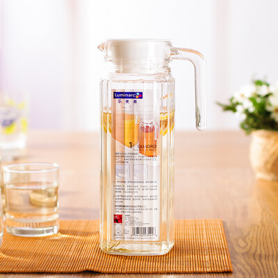 

【Jingdong Supermarket】 Le Meiya Luminarc 1.1 liters glass kettle cold water cup drink fruit juice teapot square pot only