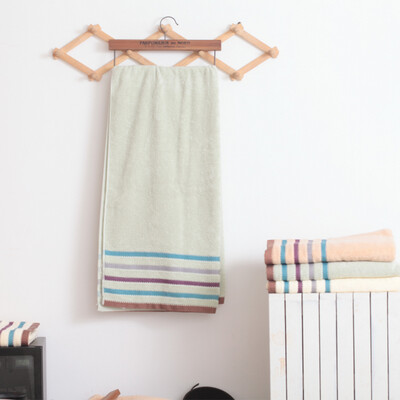 

Fu Li Jie Yu pure cotton bath towel absorbent skin-friendly plain multi-arm bath towel bra towel bath towel 68 138cm brown