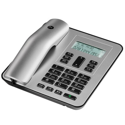 

Motorola (Motorola) CT310C фиксированная телефонная базовая машина caller ID дисплей бесплатная батарея большой экран европейская мода офис бизнес дом кабельная машина (серебро)