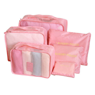 

Set Of 6 Travel Storage Bags Multi-functional Clothing Sorting Packages Kit Travel Packing Sleeves Pouches Set Luggage Organizer S