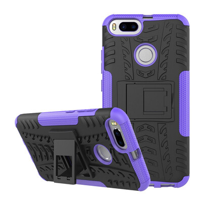 

Fivice Xiaomi 5X Case TPU anti-fall tire pattern back clip bracket phone case