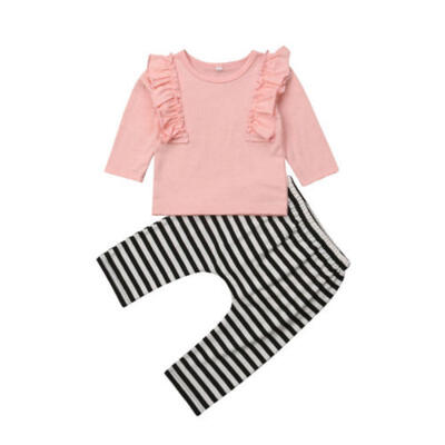 

2pcs Newborn Toddler Infant Baby Boy Girl Clothes T-shirt TopsPants Outfits Set