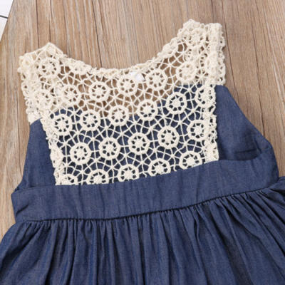 

2pcs Kids Baby Girls Summer Dress Casual Sundress Clothes Dresses Outfits Set