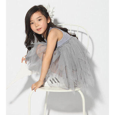 

NEW Kids Toddler Baby Girl Clothes Sleeveless Flower Tutu Dress Party Dress 2-7Y