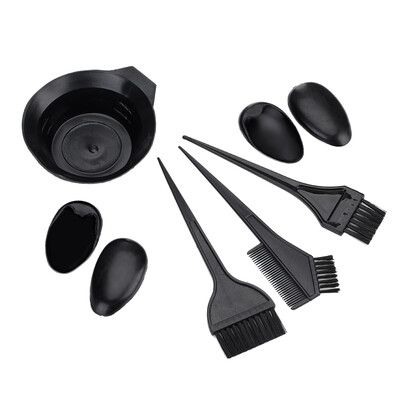 

5Pcs Salon Hair Coloring Dyeing Hair Kit DIY Hair Coloring Tool Set Bowl & Brushes & Two-edged Comb & Ear Covers