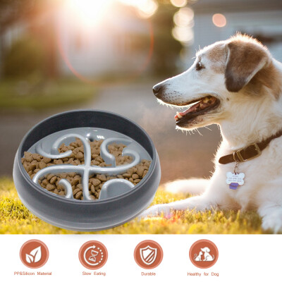 

Dog Slow Feeder Bowl Silicone Pet Feeder Healthy Dish Pet Supplies Durable Non-Toxic Preventing Choking