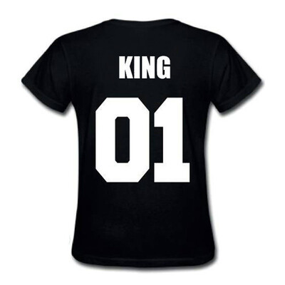 

Lover Couple Romance King Queen T Shirt For Valentine's Day Wedding Gift