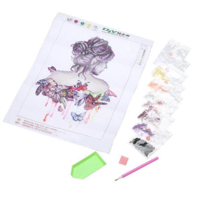

US DIY 5D Diamond Painting Embroidery Animal Cross Stitch Kit Home Decor Gift