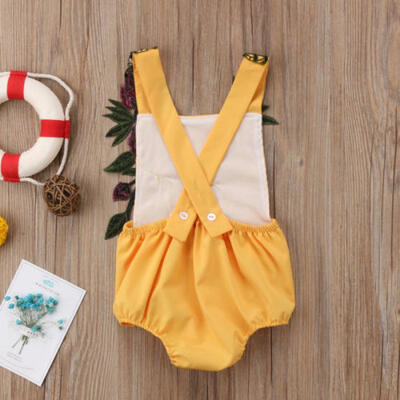 

Pretty Backless Romper Newborn Baby Girls Embroidery Peony Bodysuit Jumpsuit UK