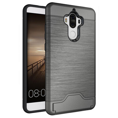 

Fivice Huawei mate9 Case TPU all-inclusive anti-drop brushed card with bracket mobile phone case