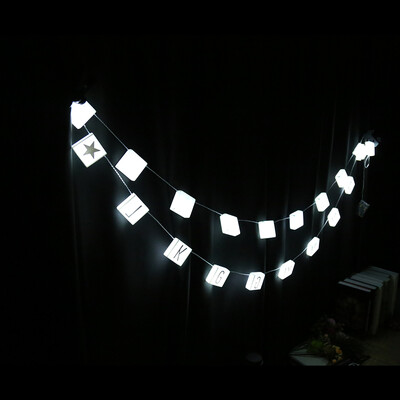 

DIY LED Letter Hanging String Lights Parties Holiday Home Decor