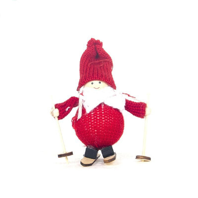 

Christmas Decoration Ski Dolls Xmas Tree Ornaments Mini Snowman Wool Doll Hanging Pendant Party Decor Kids Gift