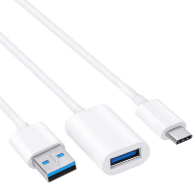 

Capshi Type-C Data Cable Adapter 2-in-1 Mobile Phone OTG Converter Huawei P10 mate9 Glory V8 Mang 5 Samsung S8 Millet 5S6