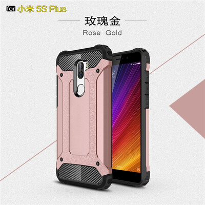 

Fivice Xiaomi MI 5S plus case Luxury Silicone Diamond Armor PC Hard Shell Phone Case