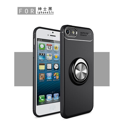 

Fivice iphone 55SSE case TPU metal ring shell magnetic bracket soft shell