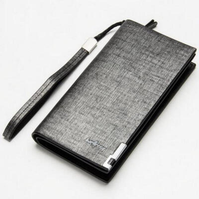 

US Mens Leather Wallet Bifold Card Holder Purse Checkbook Long Clutch Billfold