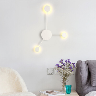 

Baycheer HL484420 High Performance White Color Warm Light 3 Head Designers Wall Lights in Acrylic Lampshade