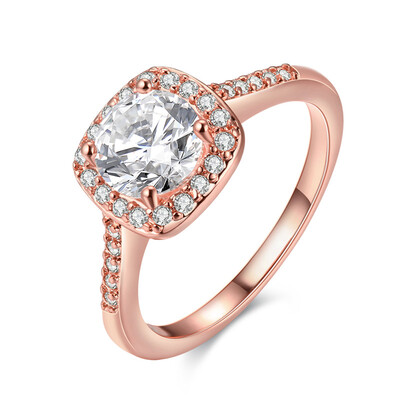 

R002-B-8 Nickle Free Antiallergic Fashion Jewelry K Gold Plated Ring