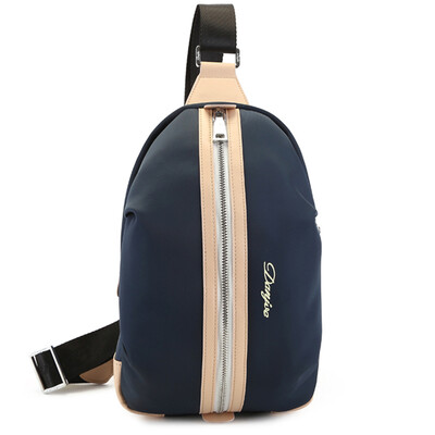 

Дэн Джу (DANJUE) мужской груди пакет холст сумка Корейский случайный человек сумка сумка универсальная мода хит цвет мужской груди пакет 8041 черный