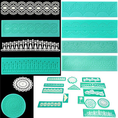 

Lace Shaped Silicone Embossing Mold Mould Cake Chocolate Decorating Tool