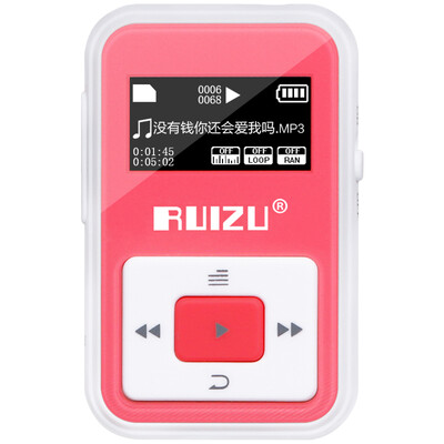 

Rui RUIZU X12 8G red sports clip HIFI lossless music MP3 MP4