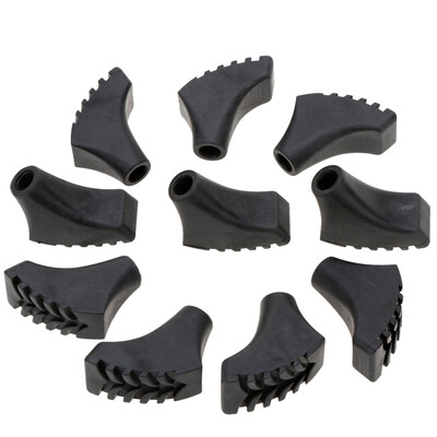 

10Pcs Trekking Hiking Pole Stick Replacement Tips Protective Pads Anti-slipping Wear-resisting