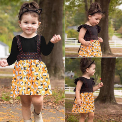 

Newborn Ruffle TopsTutu Dress Princess Outfits Baby Girl Halloween Clothes Set