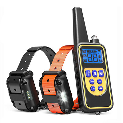

Shock Training Collar Electronic Remote Control Waterproof 875 Yards 2 Dogs