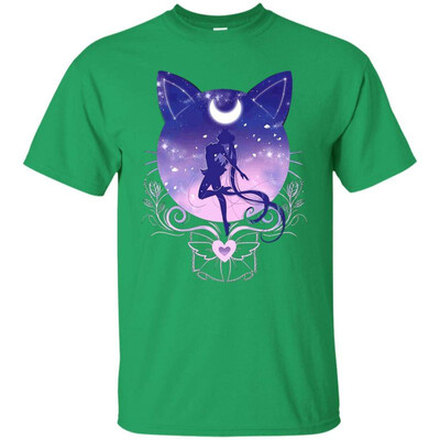 

Cute Moon Cat&Sailor Anime T-Shirt