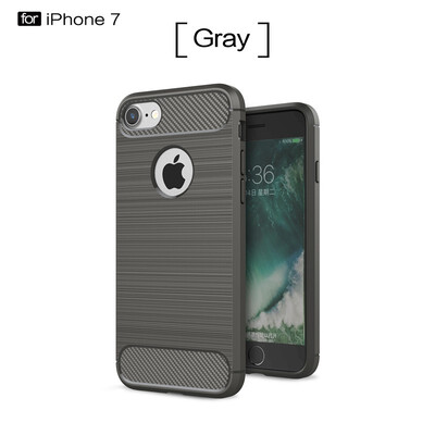 

Fivice iphone 7 case Luxury brushed carbon fiber TPU soft shell