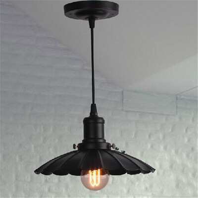 

Baycheer HL485933 White 27CM Metal Shade Hanging Light Fixture with Bronze Finish