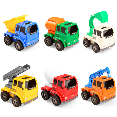 

Bain Shi (beiens) children's educational toys inertia cartoon model car 6 models resistant to drop B8414