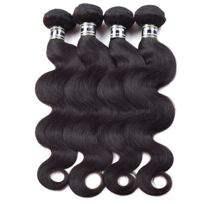 

Amazing Star Malaysian Body Wave Human Hair Weft Virgin Hair 4 Pcs Lot Human Hair Weave Bundles Natural Color Free Shipping