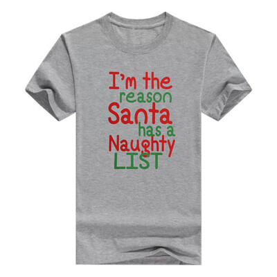 

Christmas Raglan Naughty List Holiday Sleeve Mens T-Shirt
