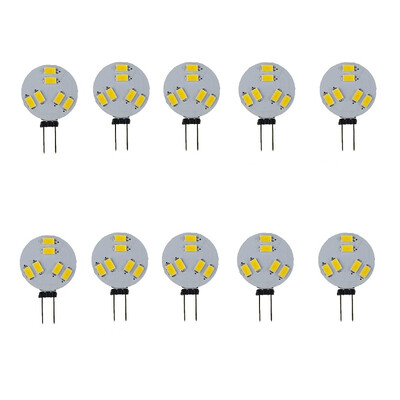 

10PCS G4 6SMD 5730 150-200LM 2W White Warm White LED Bi-Pin Lights DC12V