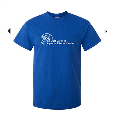

Assume That I Know Karate Adult Humor Novelty Funny T Shirt