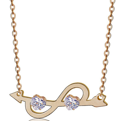 

YISHIZHIAI Arrow Pendant Love Feather Necklace Clavicle Necklace Fashion Womens Accessories 4491