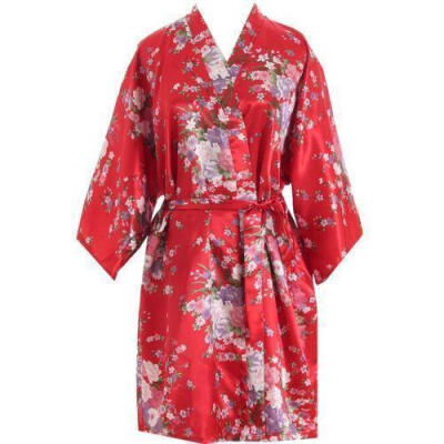 

Womens Bridesmaid Satin Robe Kimono Wedding Nightdress Sleepwear Dressing Gown